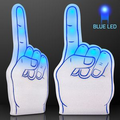 Light Up Blue #1 Foam Finger - Blank